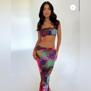 Venus Bandeau Azalea crop top outcast clothing NWT xxs